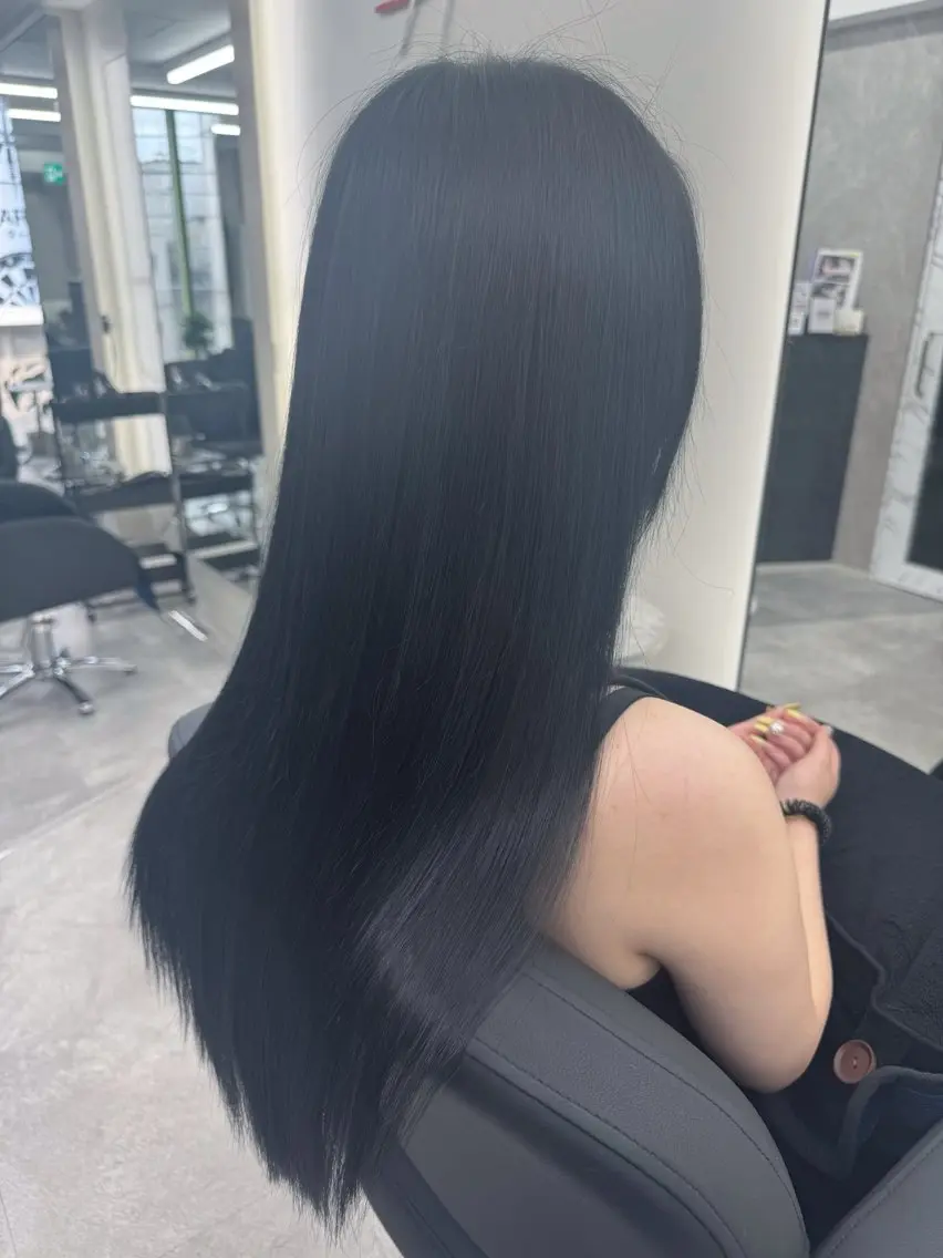 ロング カット 縮毛矯正 東 奎吾のヘアスタイル