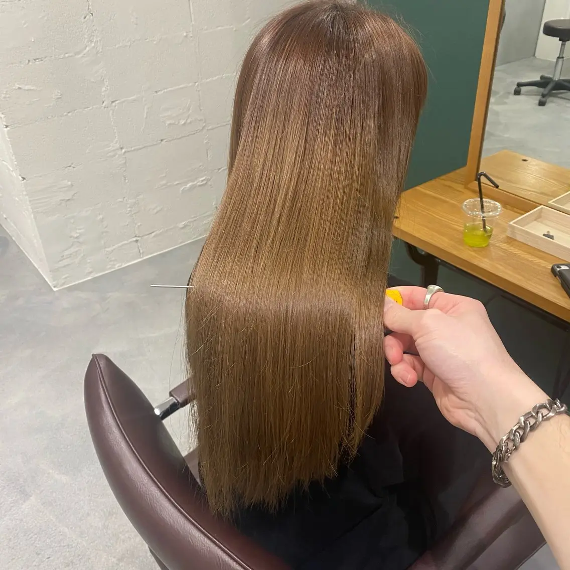 ロング カラー 髪質改善 ヘアカラー トリートメント 梅田中崎町髪質改善 /オキヒロト/エコルのヘアスタイル