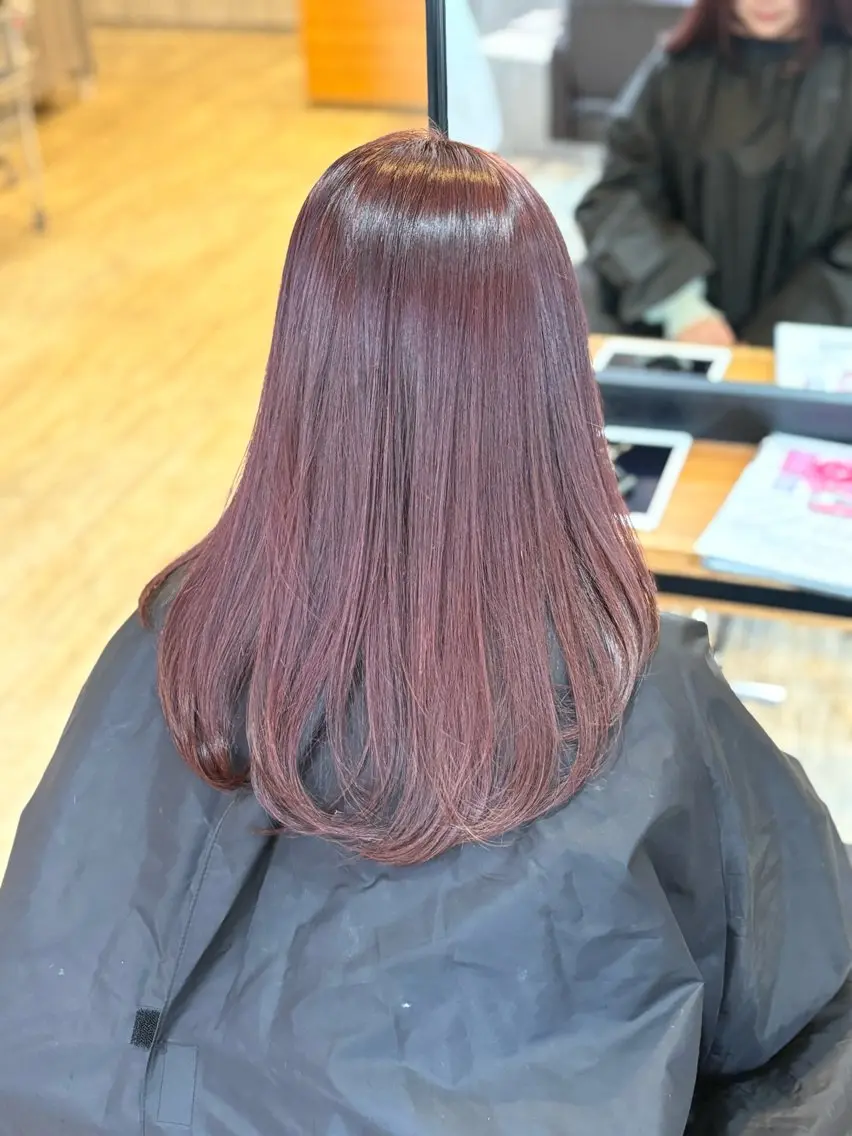 ミディアム カット ヘアカラー 艶カラー 藤澤さくらのマツエク・マツパデザイン