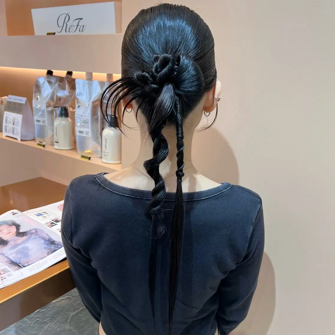 ロング ヘアアレンジ ヘアセット ✨カチモリ✨レイヤー 韓国ヘア🇰🇷ゆいのヘアスタイル