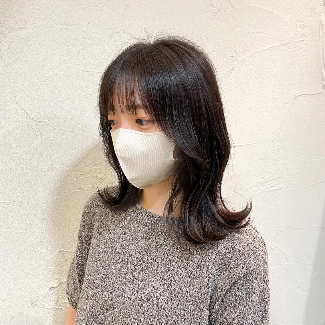 ミディアム ヘアアレンジ カット ヘアカラー 新宿/顔周りカット/ レイヤー/がっきーのヘアスタイル