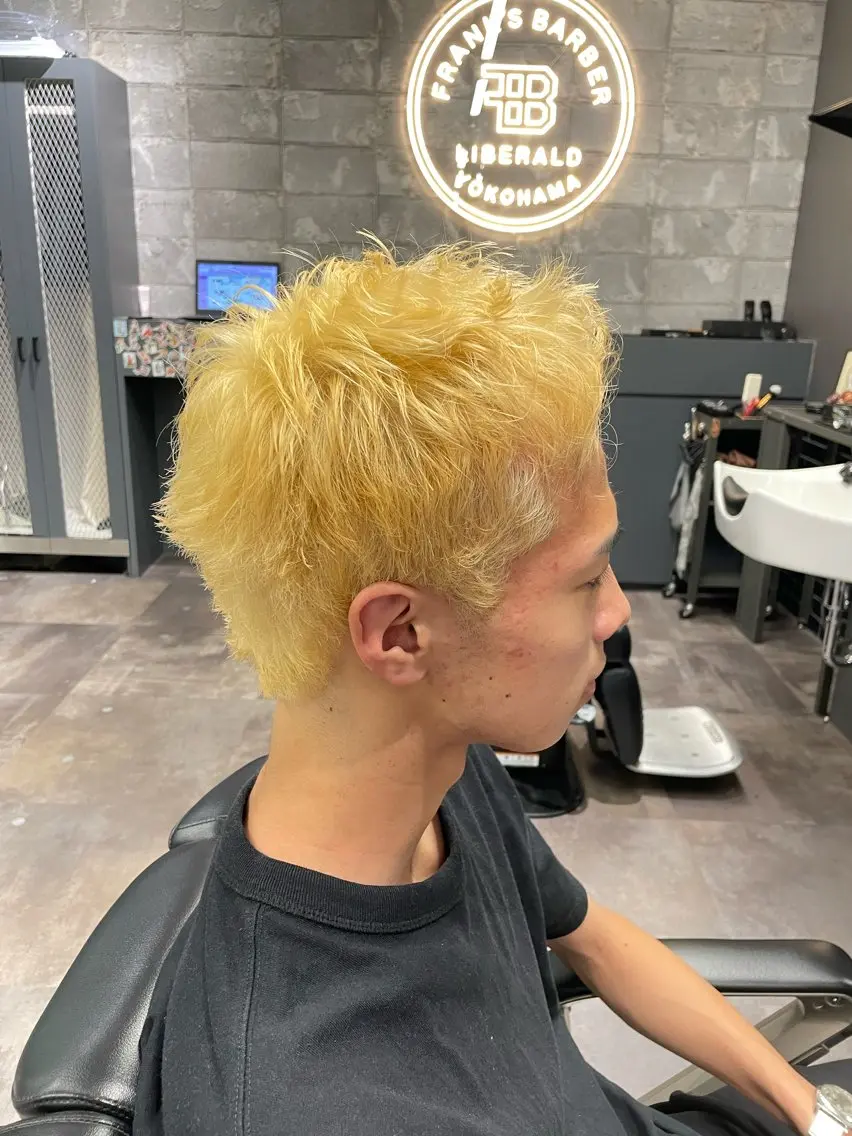 ショート カラー メンズ 幡ヶ谷バーバー 松下隆世のヘアスタイル