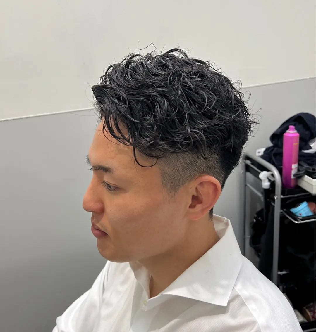 ショート メンズ メンズパーマ 無料カットモデル募集 ✨鵜澤　佑気のヘアスタイル