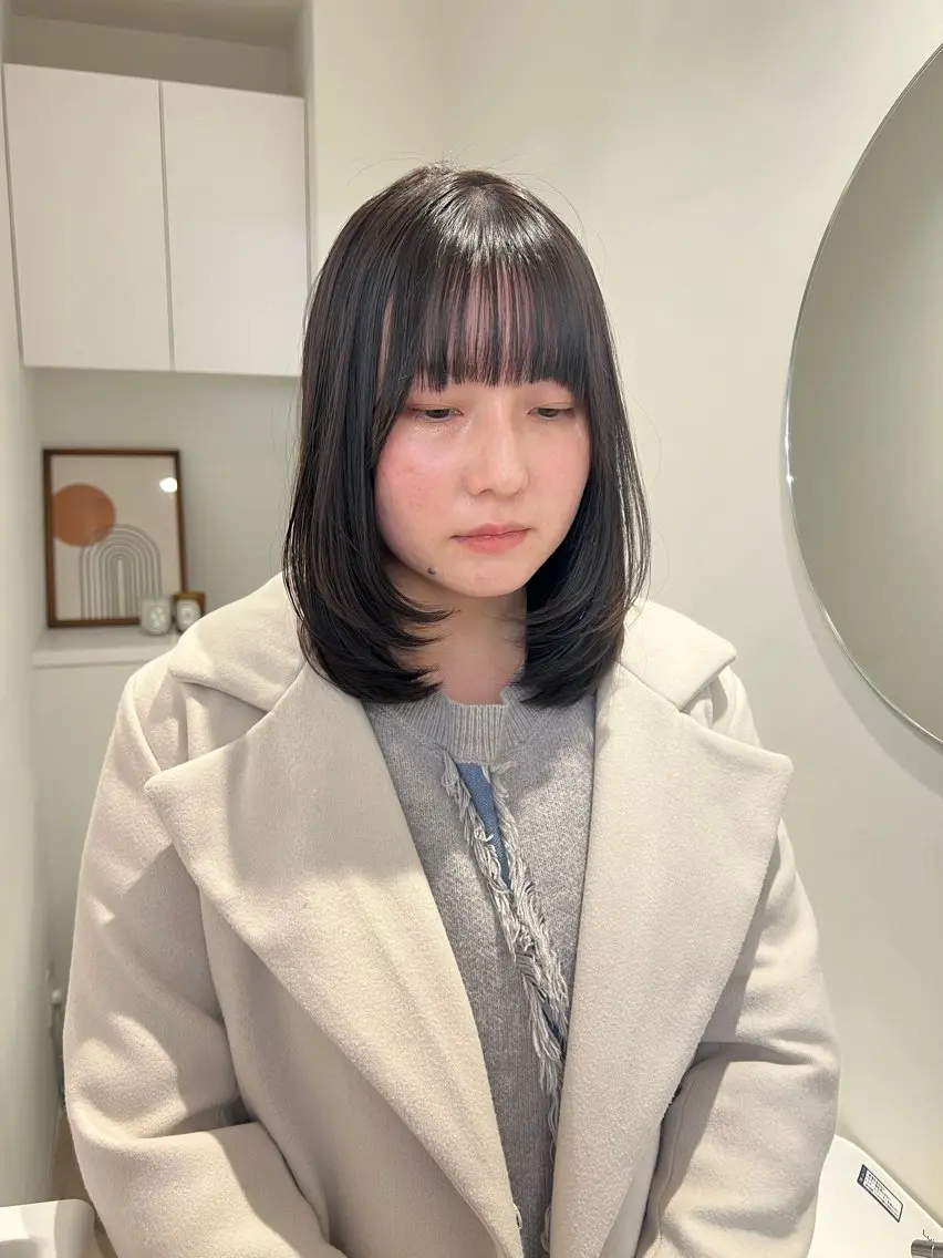 ミディアム カット アレンジ/ブラウン カラー HARU🕯のヘアスタイル