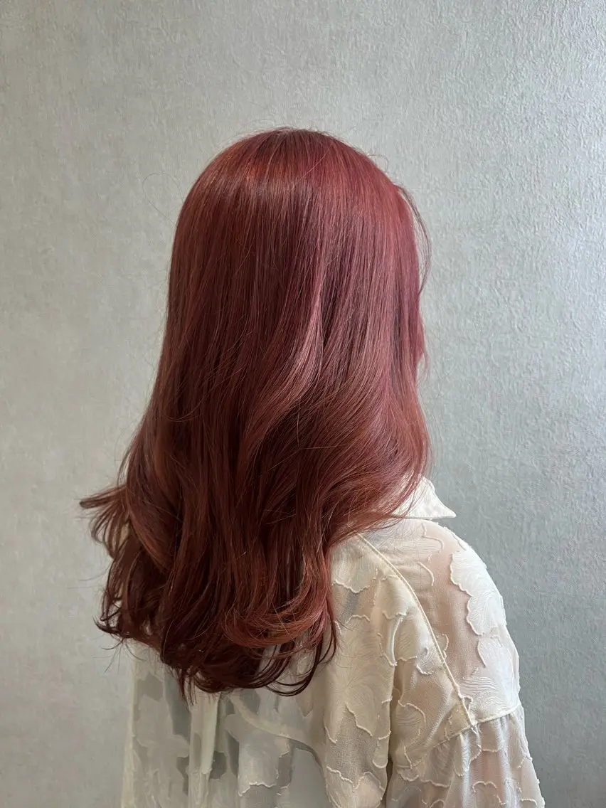 カラー ピンクカラー いまい ちひろのヘアスタイル