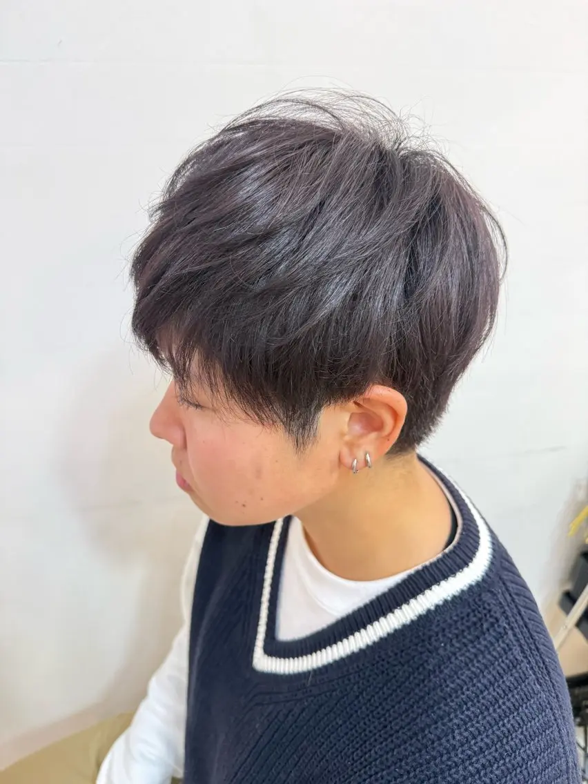 カラー ブラウンカラー 透明感カラー ラベンダーカラー 木津 澄麗のヘアスタイル