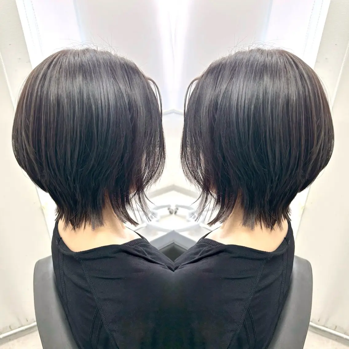 🎀short cut🎀➕1step treatment✨小顔&首元綺麗に見せたい🌷そんなお客様にオススメ🌷の写真
