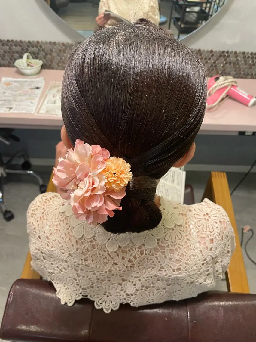 ヘアアレンジ hair make echo滿木あい花のヘアスタイル