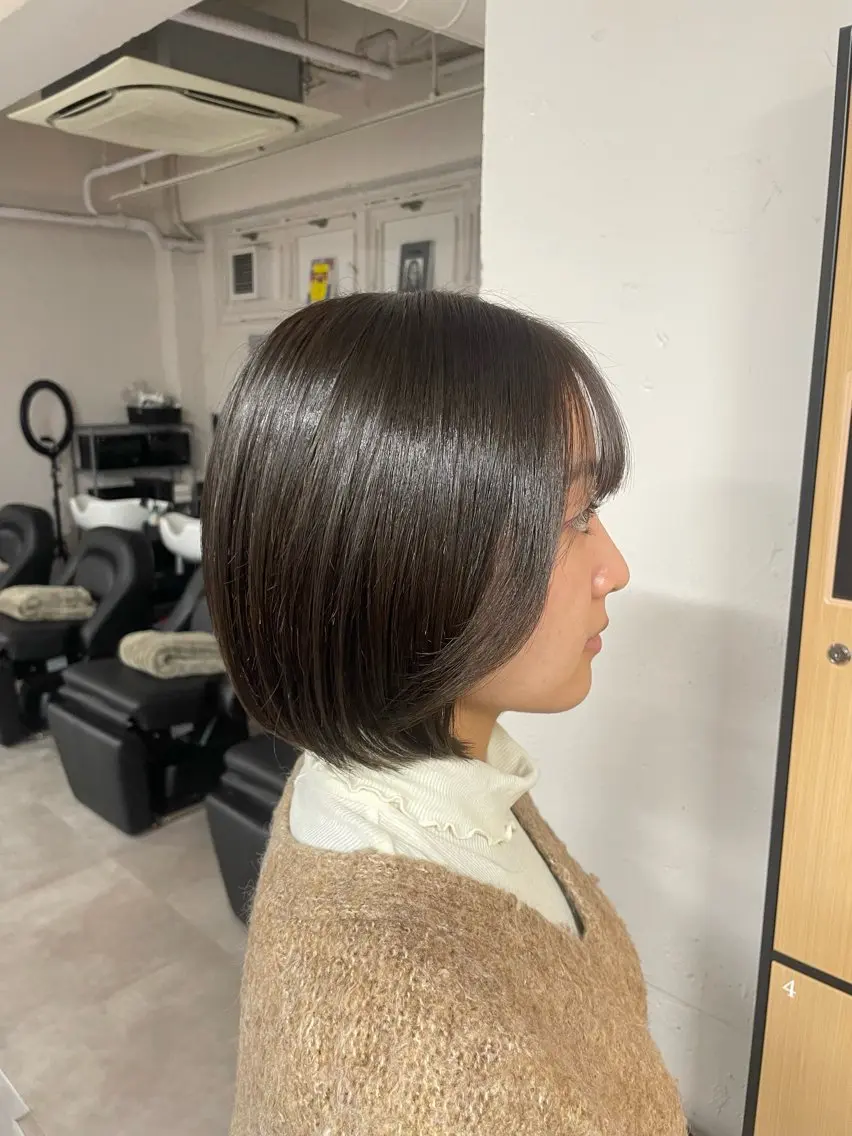 ショート カット ヘアカラー トリートメント tokute 中野真咲🐺のヘアスタイル