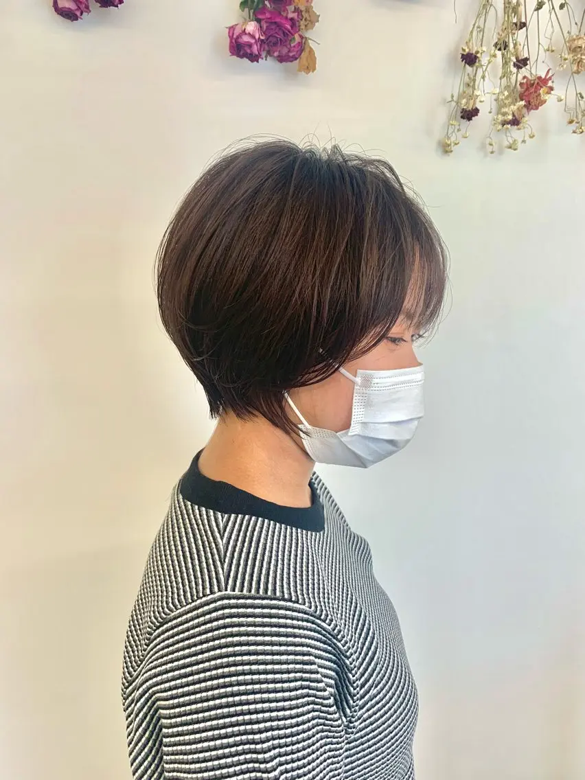 ショート くびれヘア ショートヘア カット ヘアカラー 園冬稀/ショート /ショートヘアのヘアスタイル