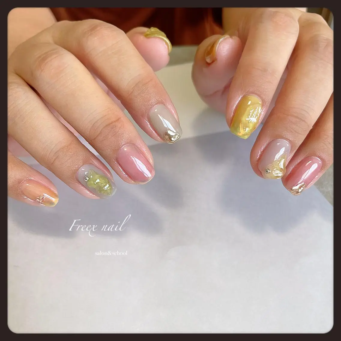 ネイル ハンドネイル ハンドケア freex nail /ニュアンス/個性派のネイルデザイン