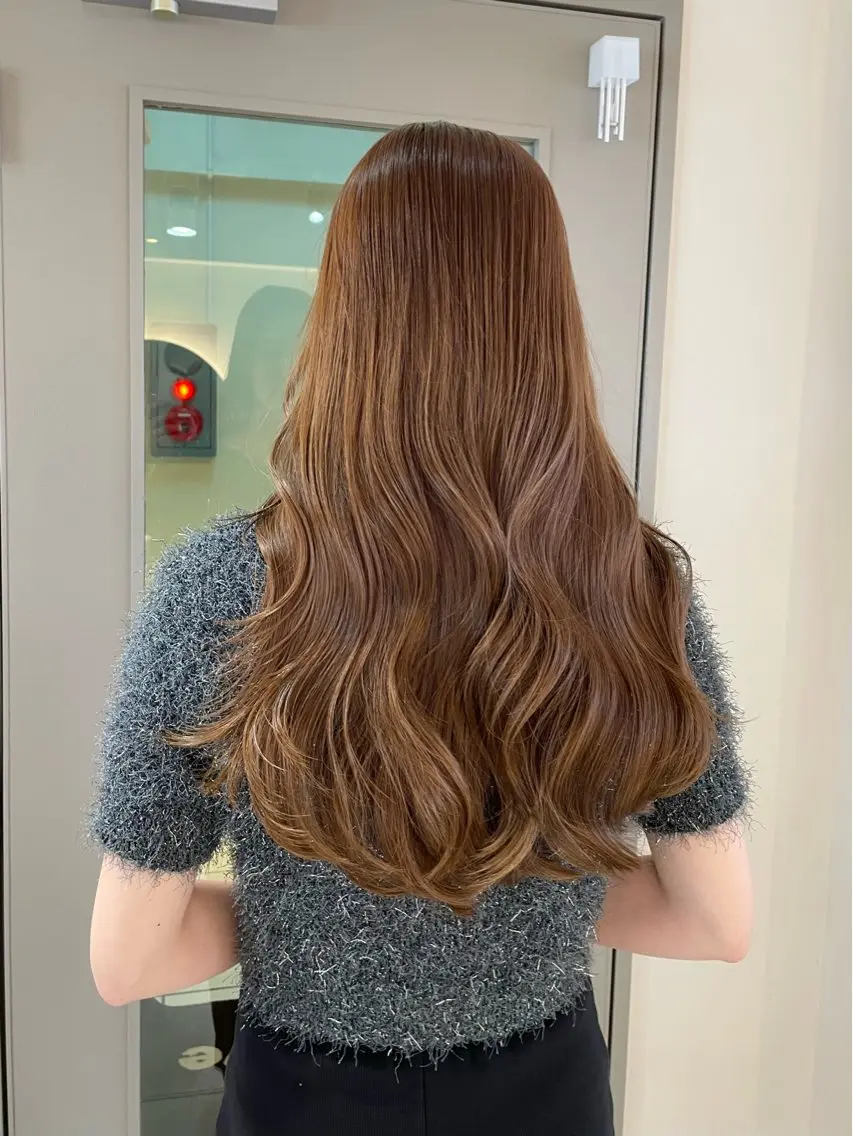 ロング カラー カット ヘアカラー トリートメント 横浜/レイヤーカット /顔周り/佐藤記正のヘアスタイル