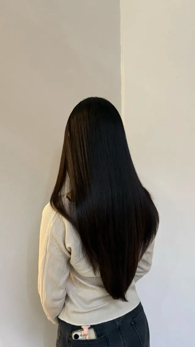 ロング 縮毛矯正 表参道/銀座 カラーモデル募集中のヘアスタイル