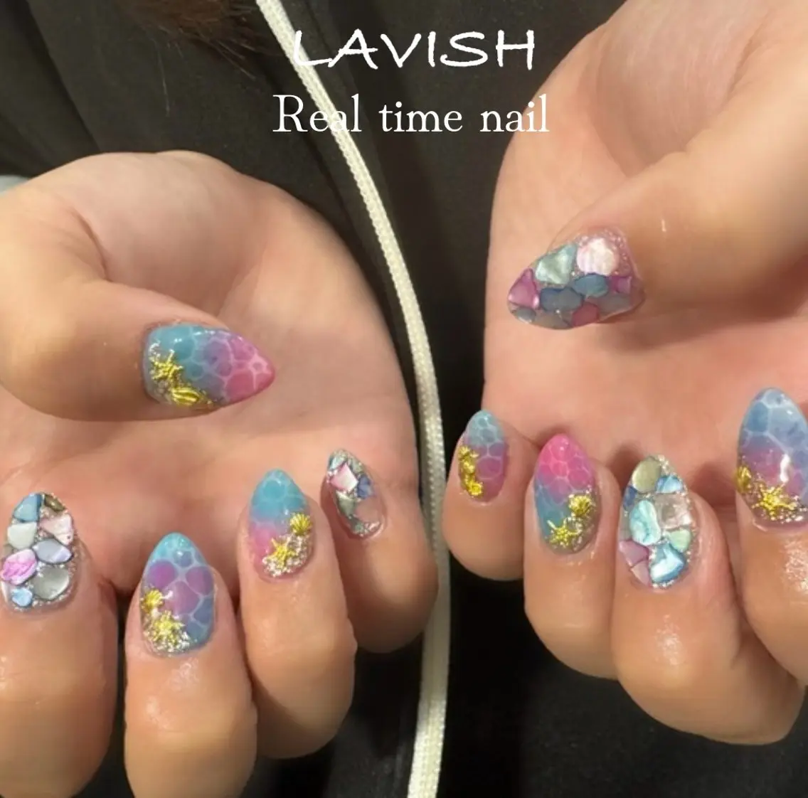 ネイル LAVISH 大和店 emi・:*+のネイルデザイン