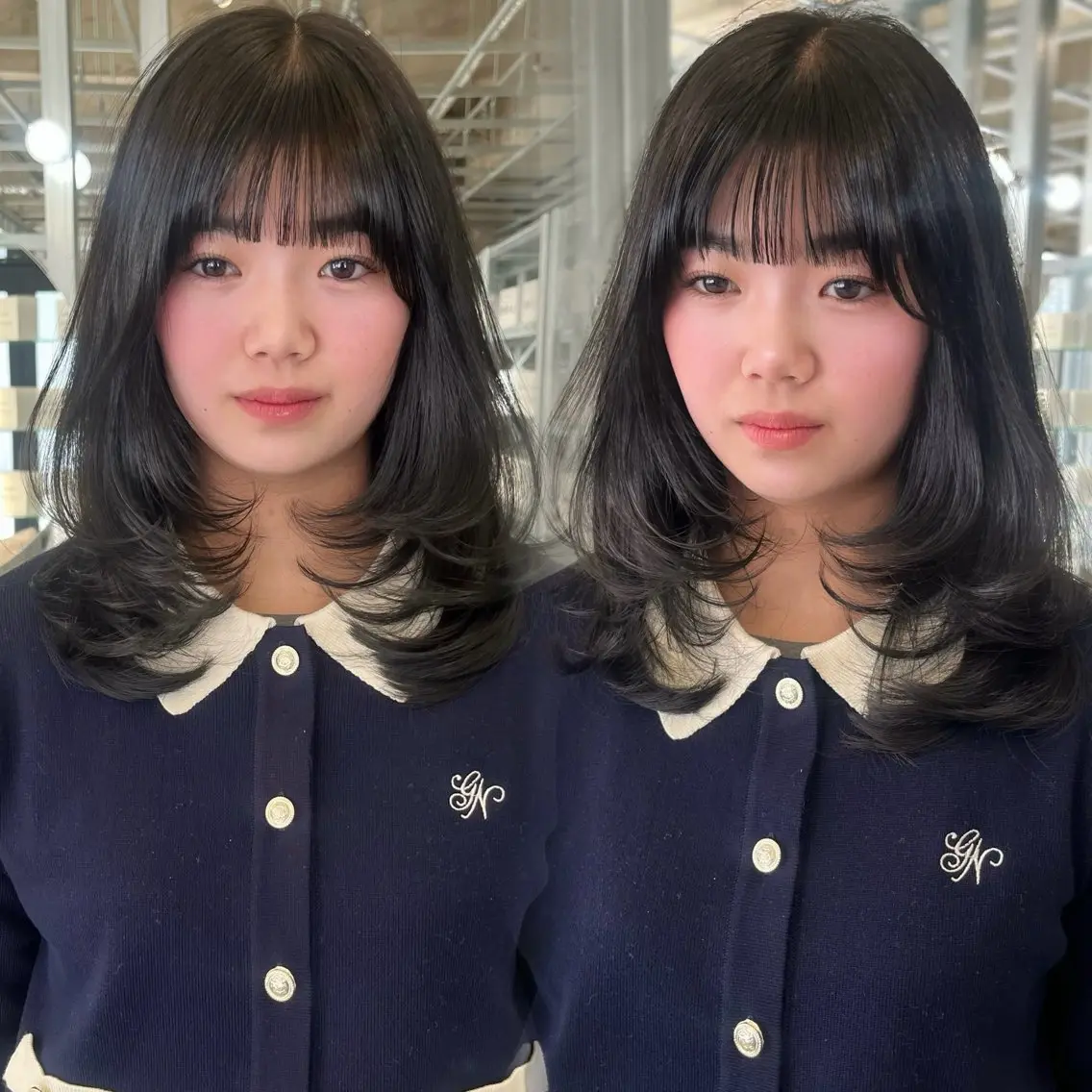 韓国レイヤーカット×美髪トリートメントの写真