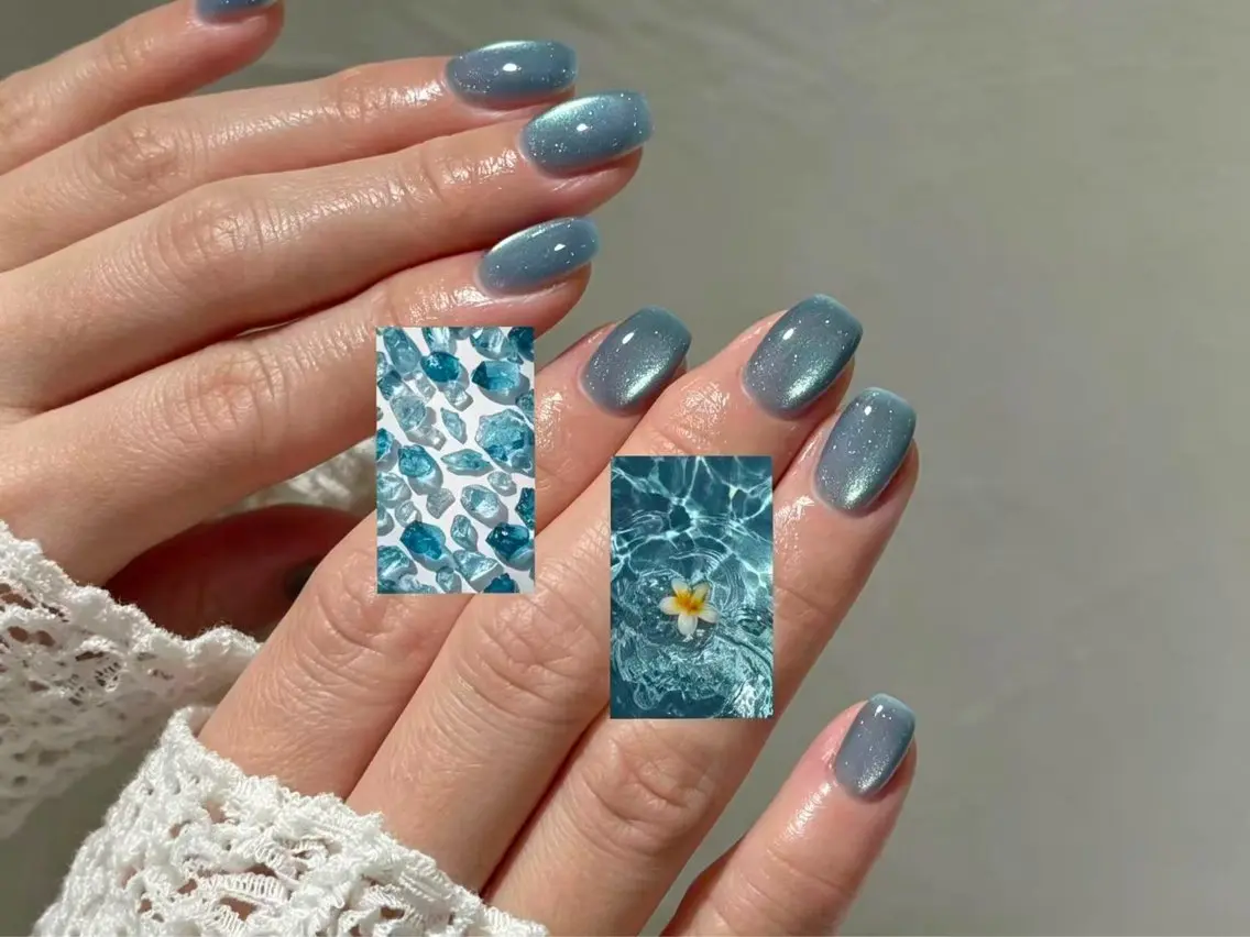 ネイル マグネットネイル マグネットワンカラー ワンカラーネイル ハンドネイル Liora nailのネイルデザイン