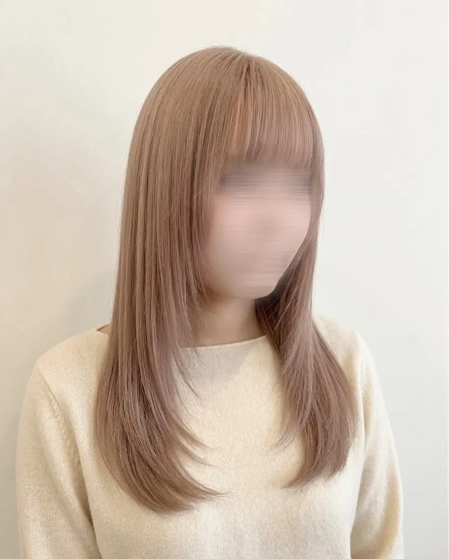 カラー ブリーチ 透明感カラー カット ヘアカラー トリートメント 🩶透明感｜レイヤー ｜Honoka🩶のヘアスタイル