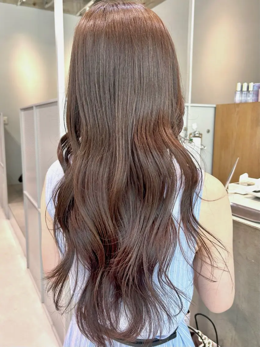 ロング カット ヘアカラー 骨格診断カット ひより FILMSのヘアスタイル