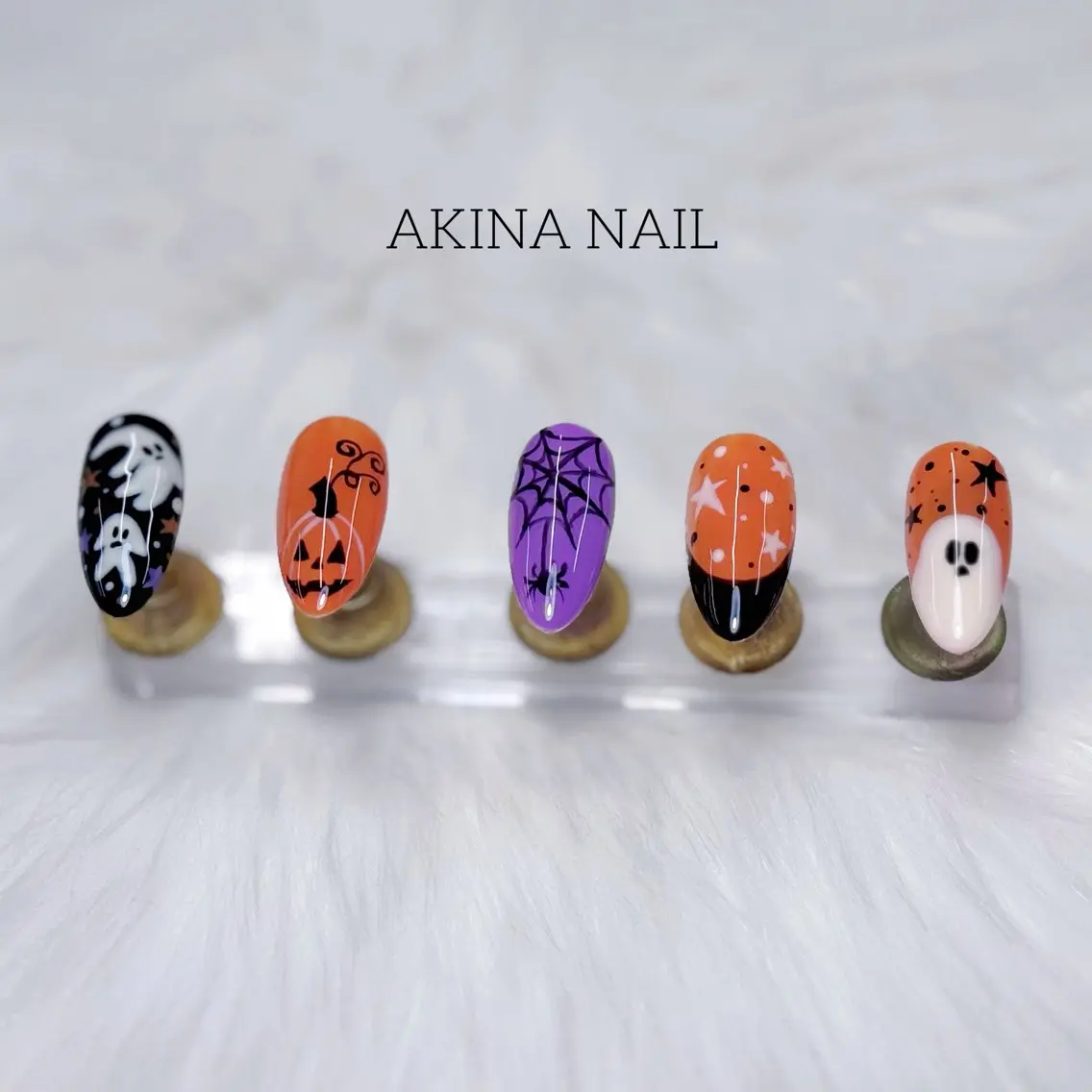 セミロング ハンドネイル Akina Nail 亀戸のネイルデザイン