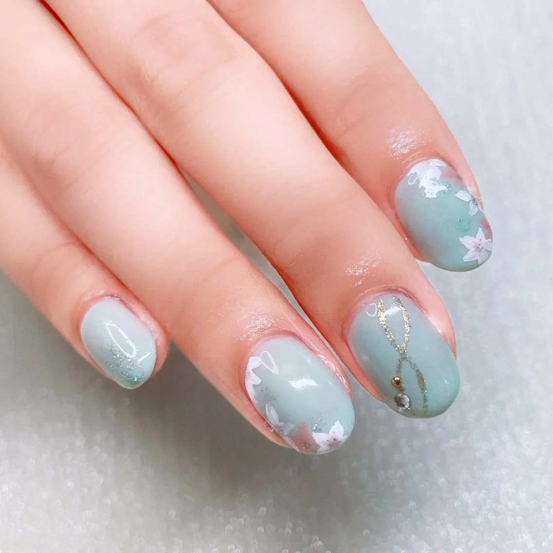 ネイル 長さ出し ハンドネイル Nailist suzuのネイルデザイン