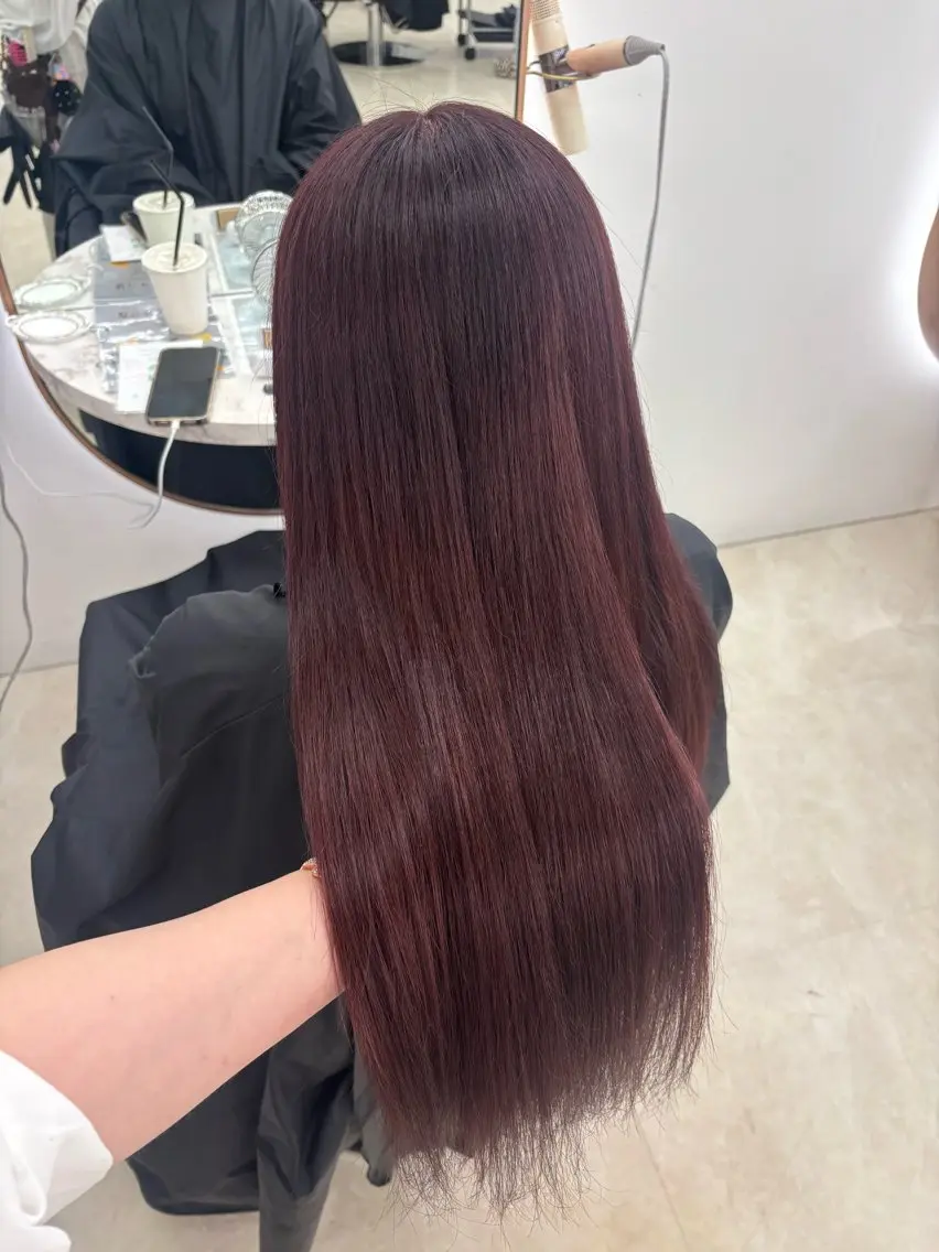ロング カラー ヘアカラー トリートメント ayano/ピンク/ ラベンダーのヘアスタイル