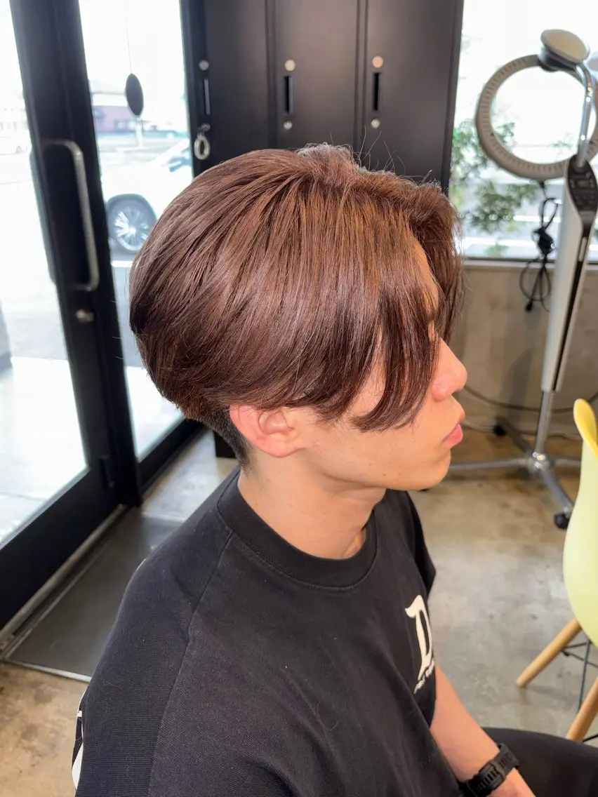 ミディアム カラー メンズサロン soshiのヘアスタイル