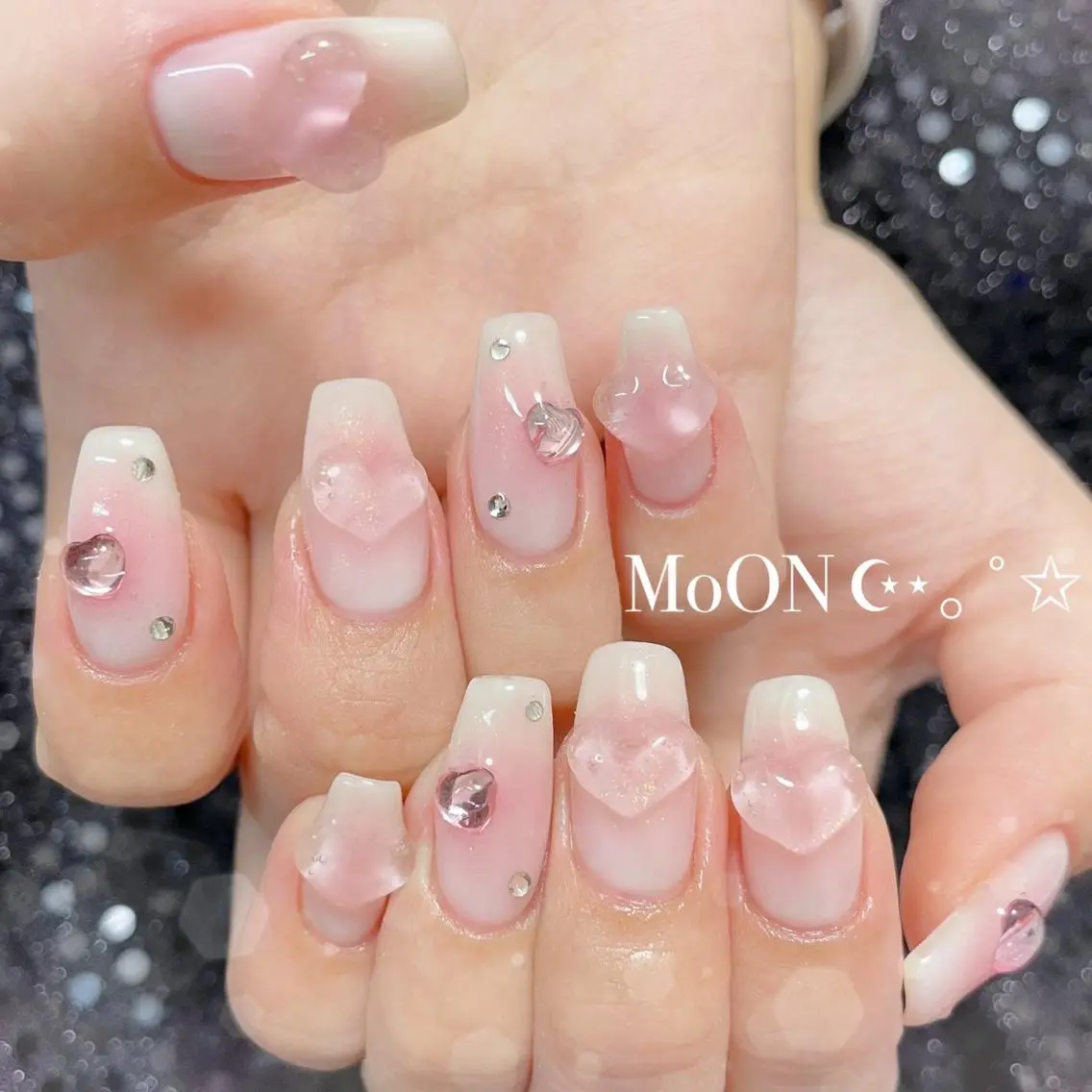 ネイル ハンドネイル ハンドケア MoON...❤︎ MeGuのネイルデザイン