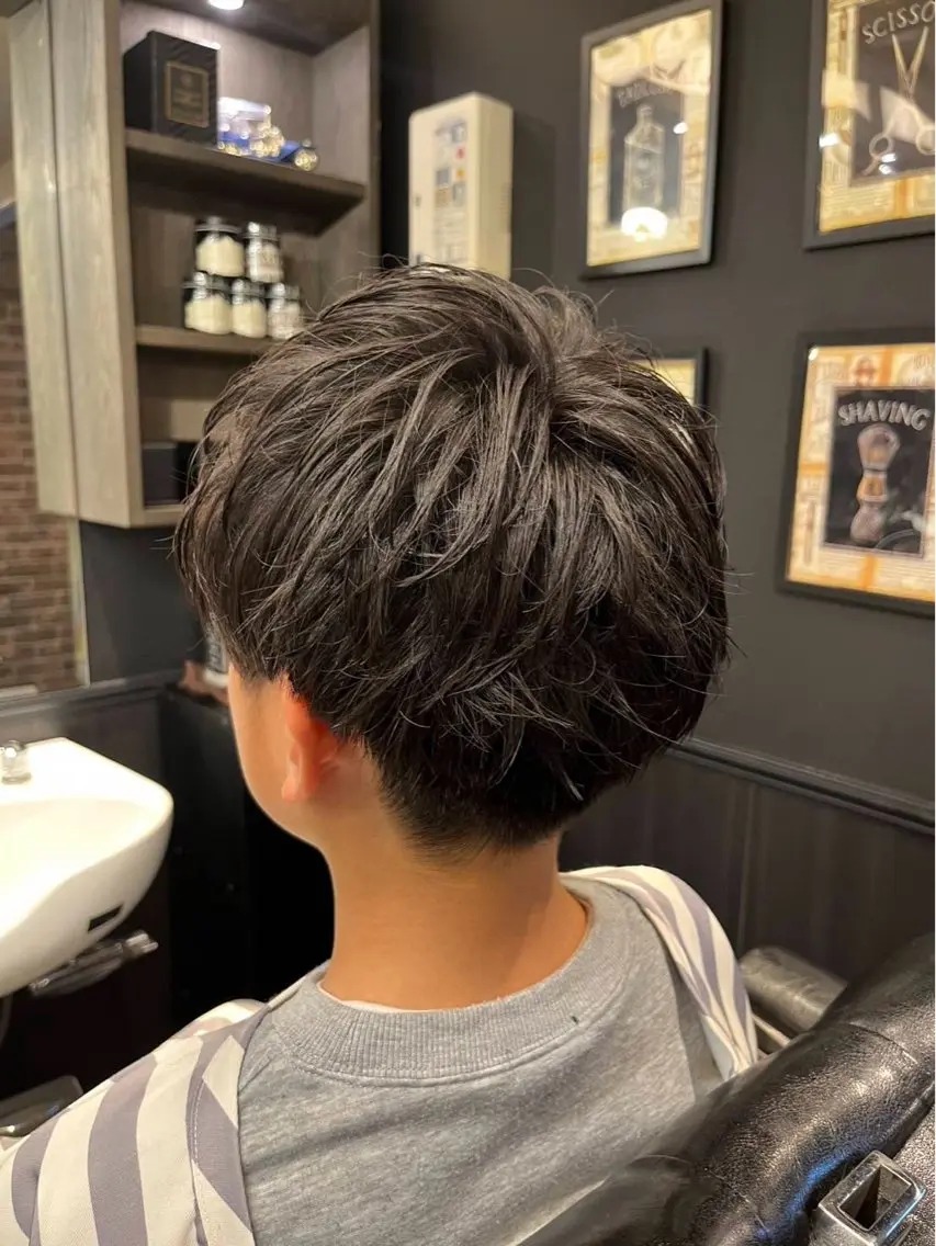 ミディアム メンズカット ひでよしのヘアスタイル
