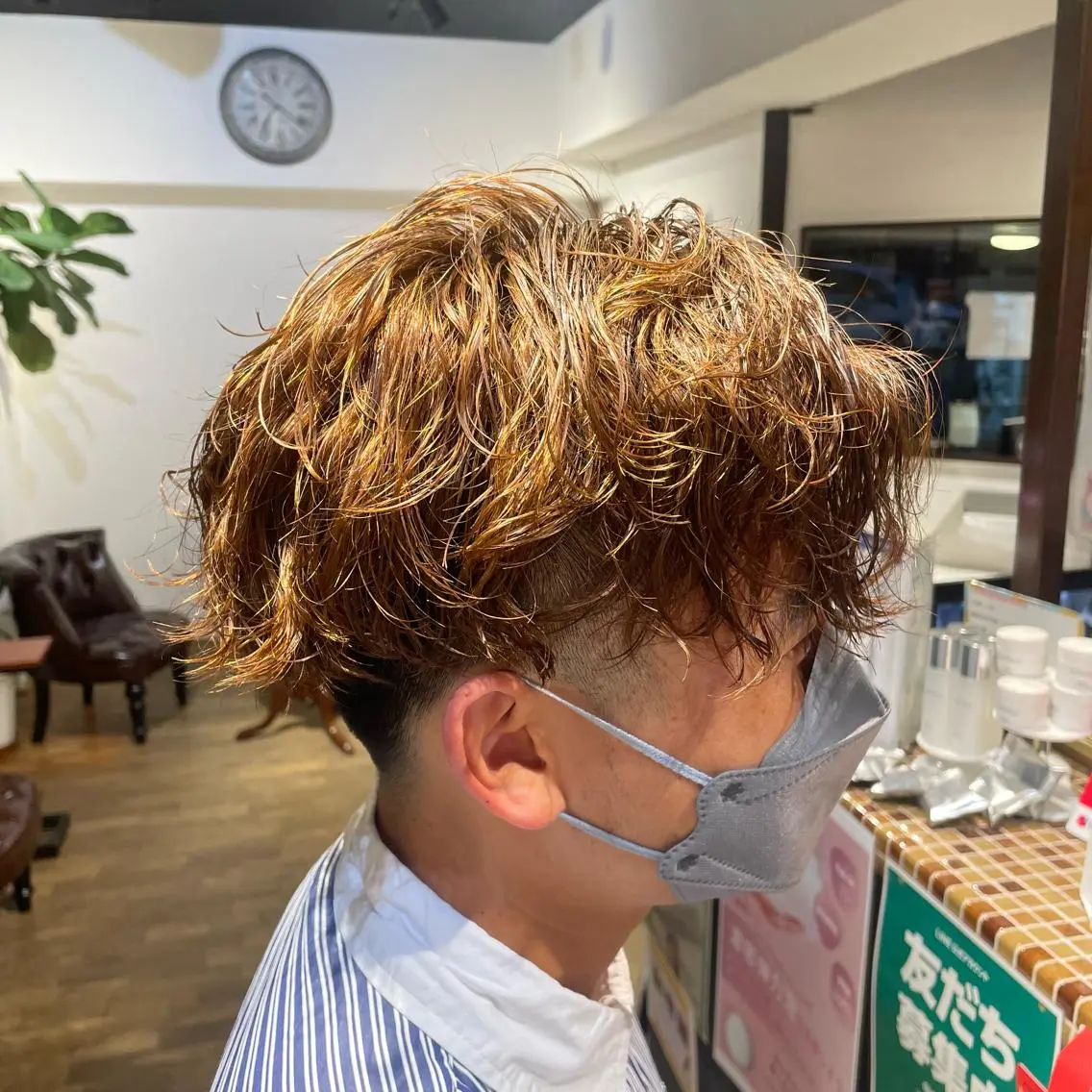 パーマ メンズ メンズパーマ メンズツイストパーマ ツイストパーマ アクストスタイル川勝 しずかのヘアスタイル