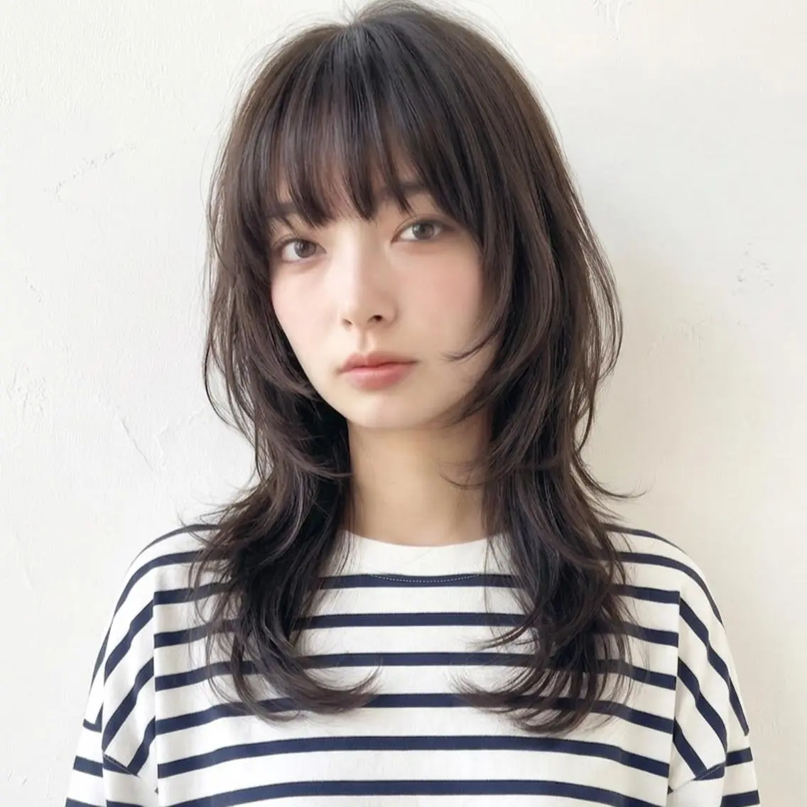 ロング レイヤーカット／韓国 🤎きのした いちかのヘアスタイル
