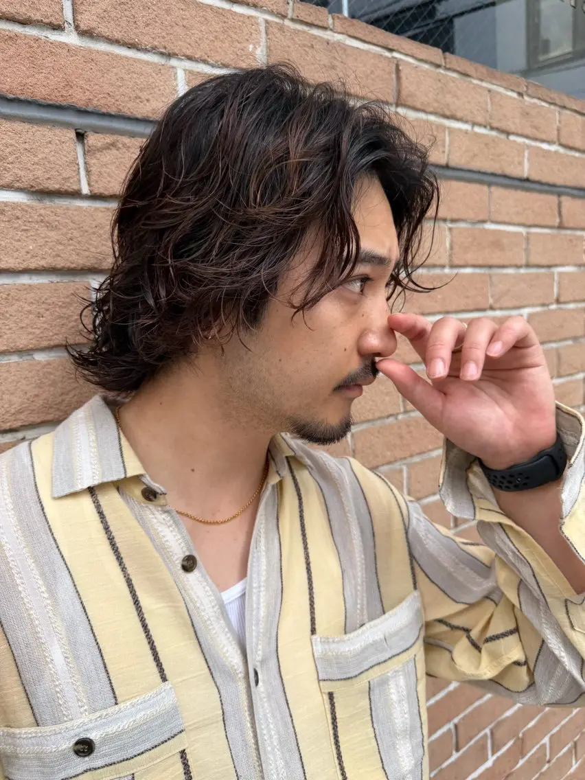 パーマ メンズ カット パーマ トリートメント ヘアセット 再現性No.1ヘア ごーた立川のヘアスタイル