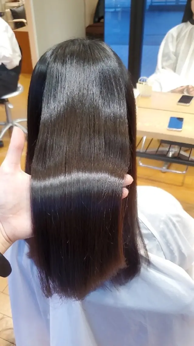 ロング 髪質改善 トリートメント 髪質改善/白髪ぼかし SHIONのヘアスタイル