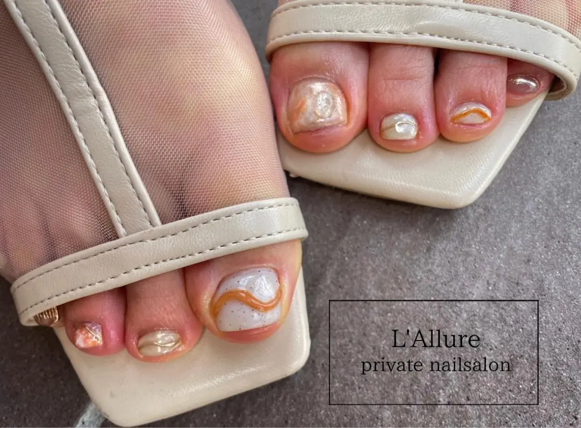 ネイル フットネイル nailsalon -L'Allure-のネイルデザイン
