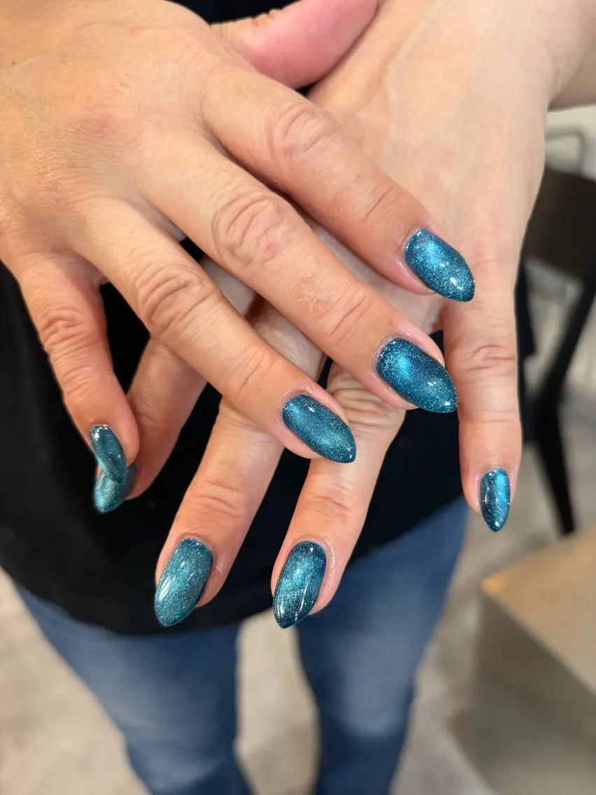 ネイル ブルー colore' yuka最終18時のネイルデザイン