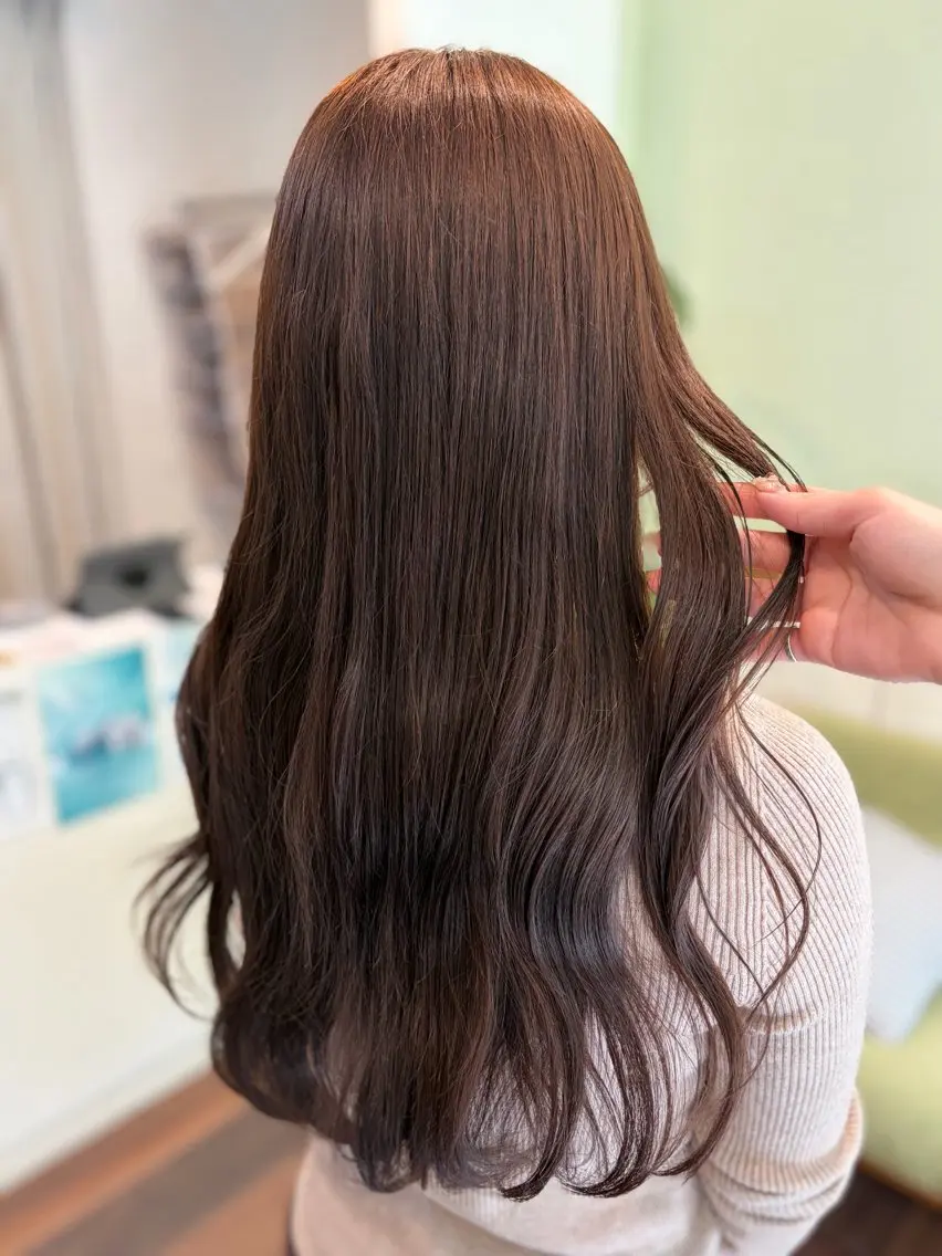 ロング カット ヘアカラー 🎀髪質改善🎀 Olive南森町のヘアスタイル