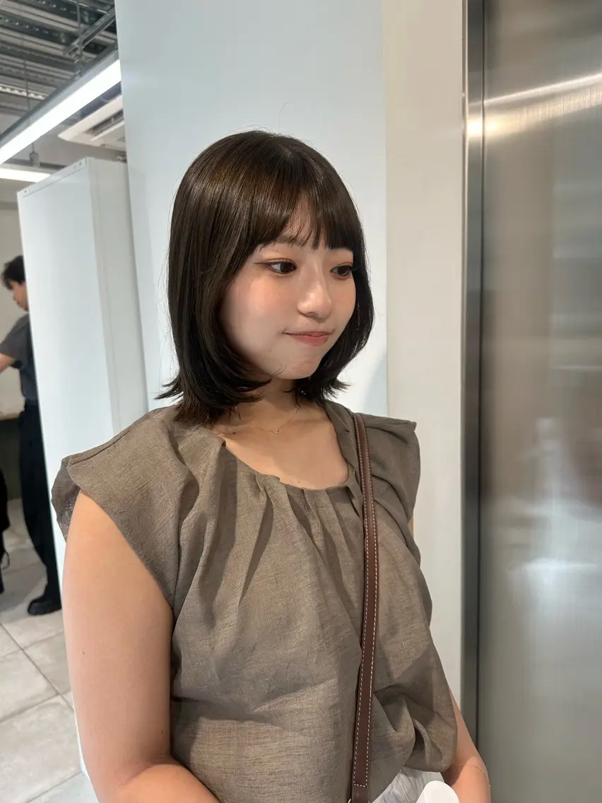 ミディアム カラー キッズ カット ヘアカラー トリートメント オトナヘア🌸 harukaのヘアスタイル