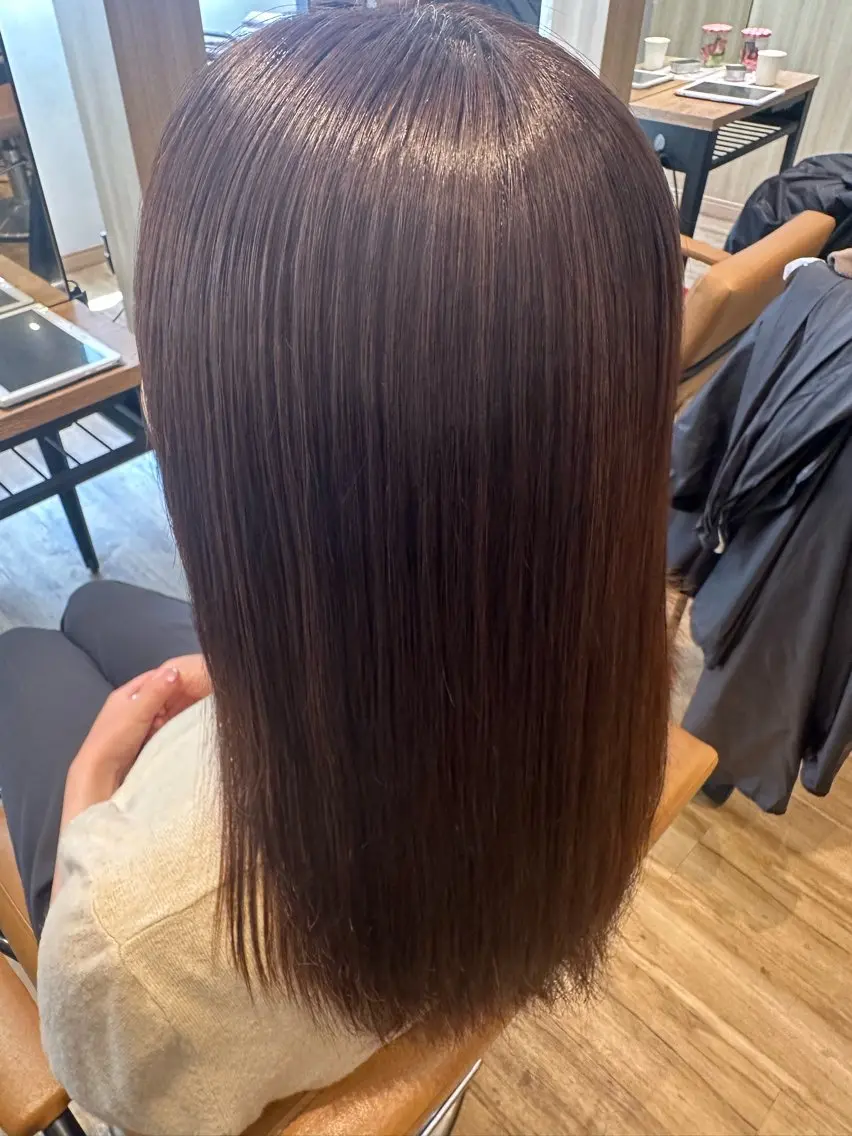 セミロング パーマ 縮毛矯正 ✨✂️Nori ✂️✨のヘアスタイル