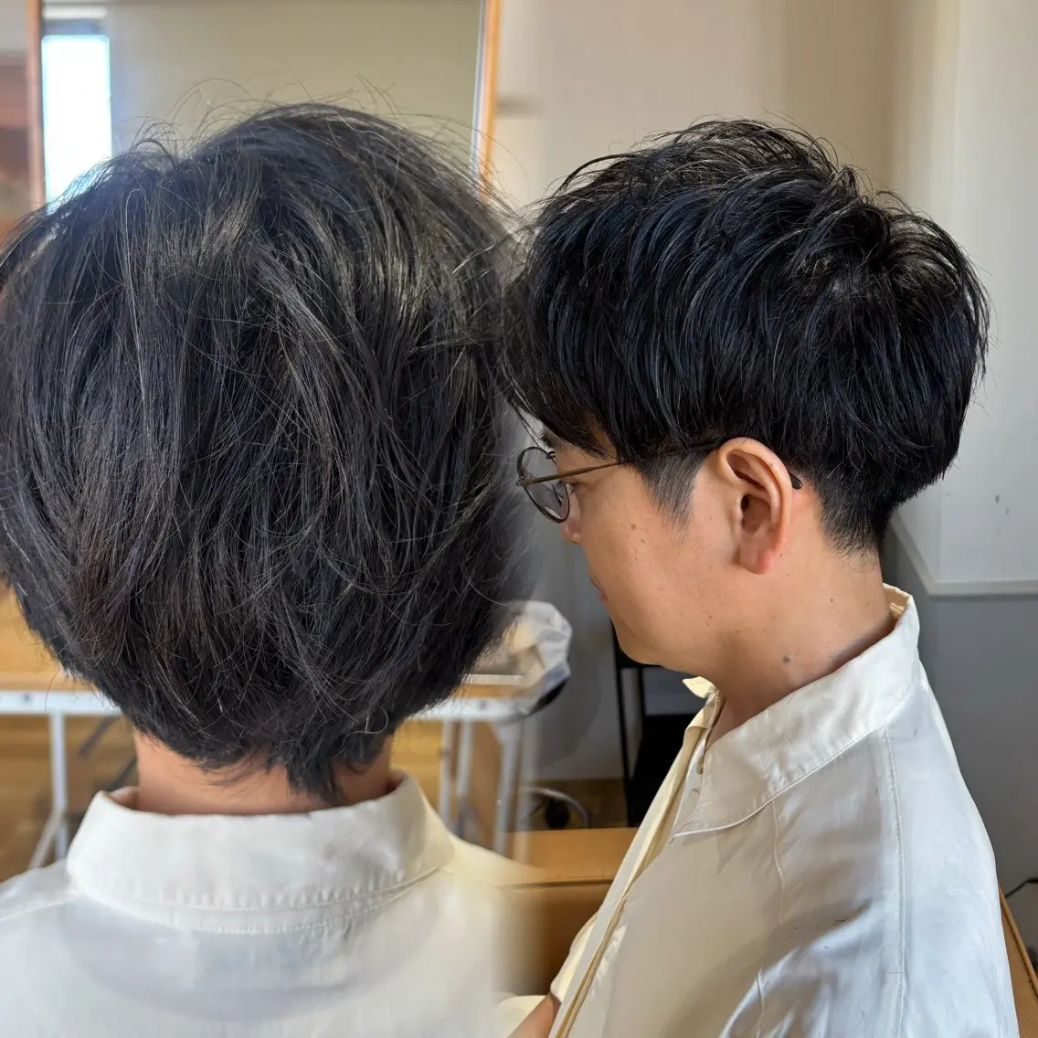 メンズ センターパート 瀬戸 杏珠のヘアスタイル