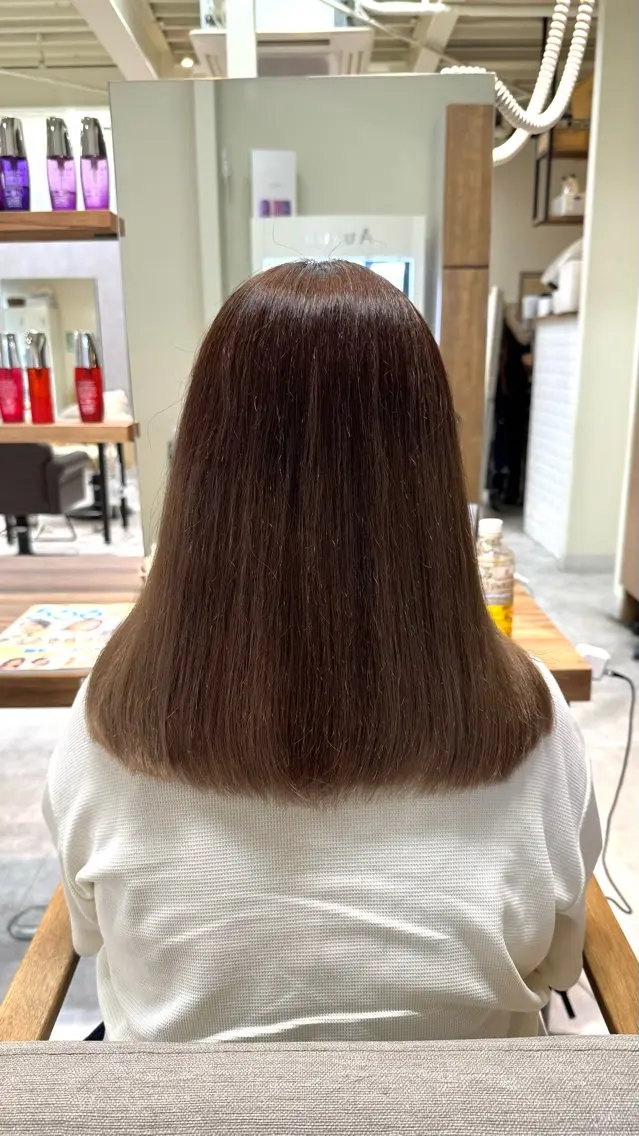 セミロング カラー カット ヘアカラー トリートメント 🫧山中 沙希🫧のヘアスタイル