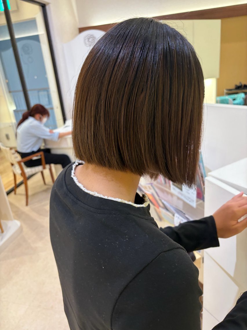 ミディアム ボブ やまもと かこのヘアスタイル
