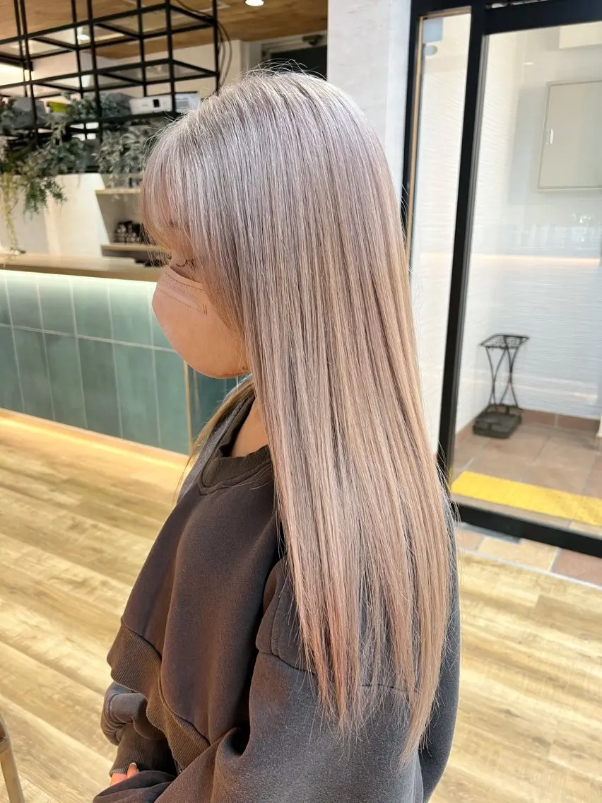 カラー ヘアカラー トリートメント レイヤー✂︎ぷつボブ 艶カラー🤍noaのヘアスタイル