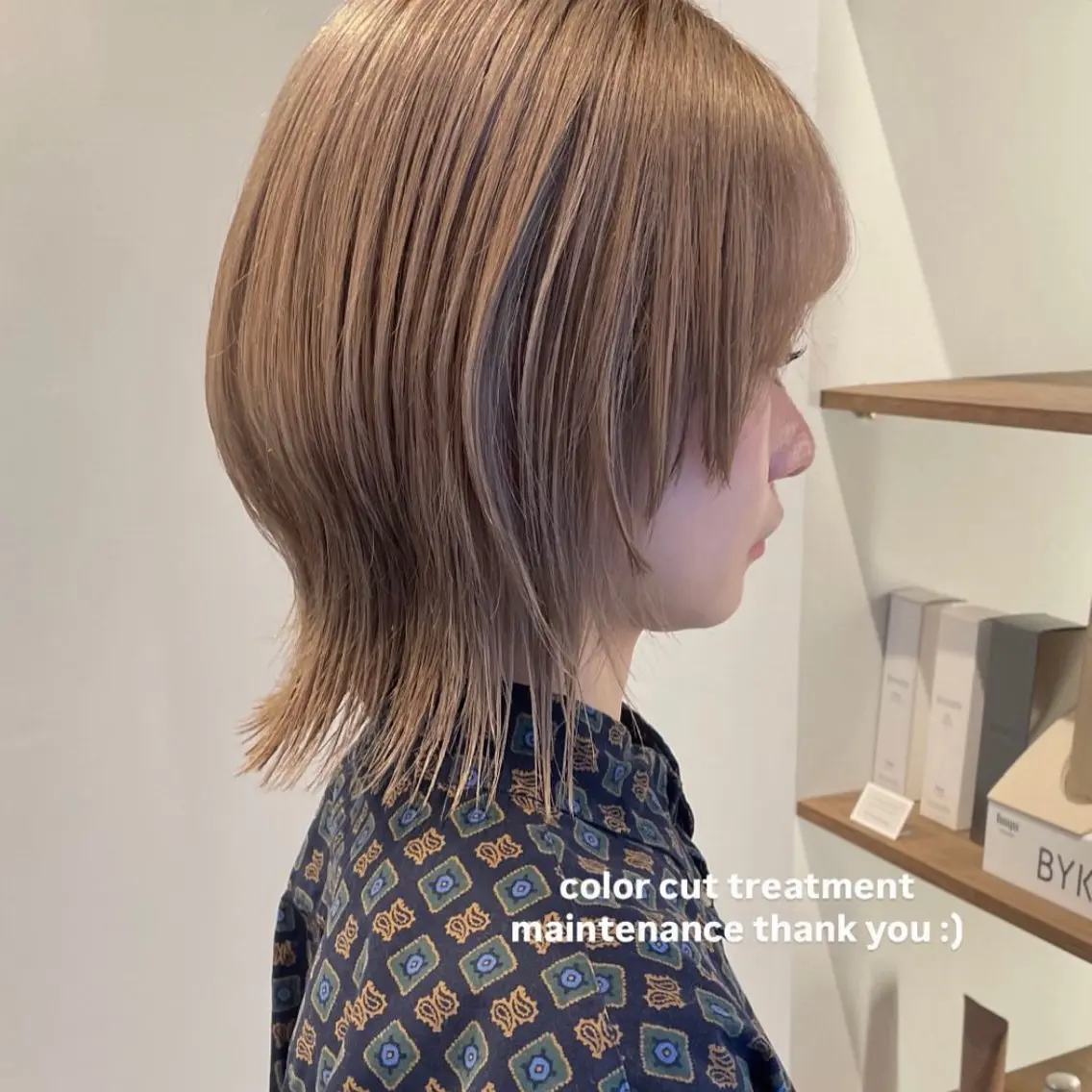 カラー ブリーチ カット ヘアカラー トリートメント haruna / Toruveのヘアスタイル