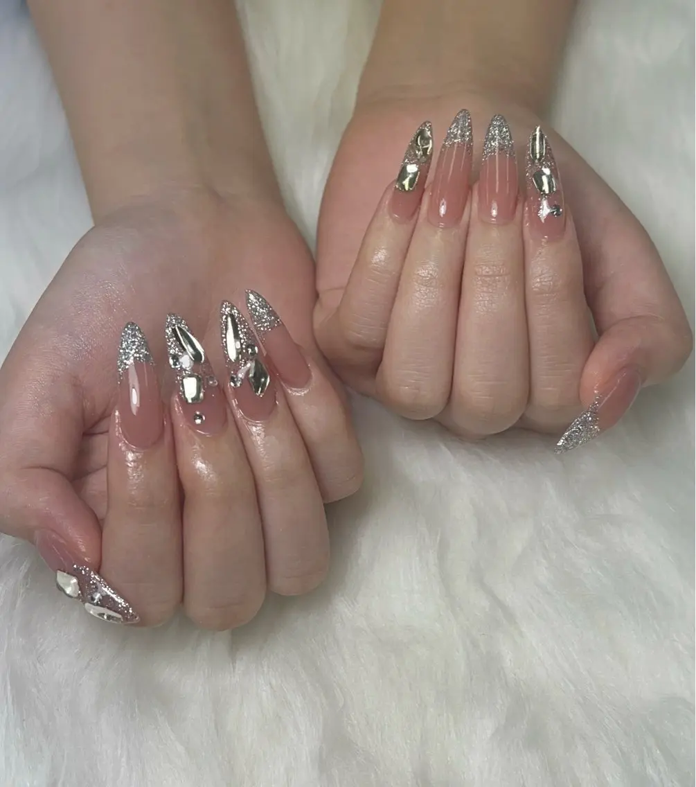ネイル アートネイル ジェルネイル 韓国ネイル 持ち込み シンプルネイル ハンドネイル KING_NAIL YUMIのネイルデザイン