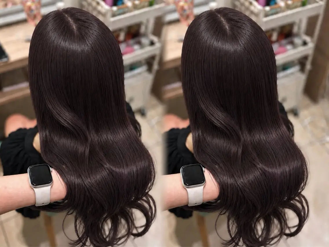 ロング カット ヘアカラー トリートメント レイヤーカット/ 髪質改善💘Ainaのヘアスタイル