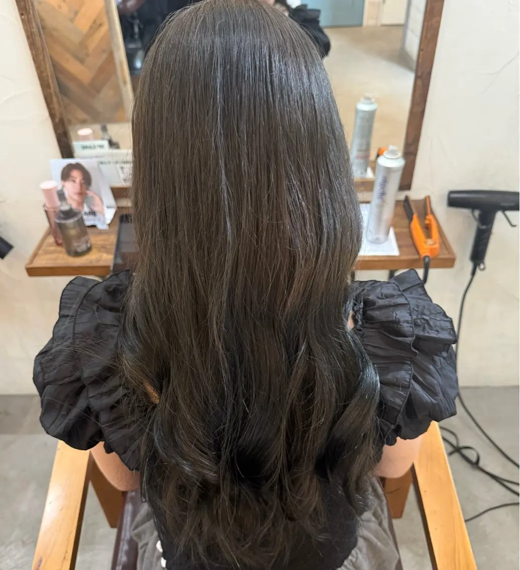 ロング カラー 透明感カラー グレージュ ヘアカラー 透明感カラー/入野/ Ayakaのヘアスタイル