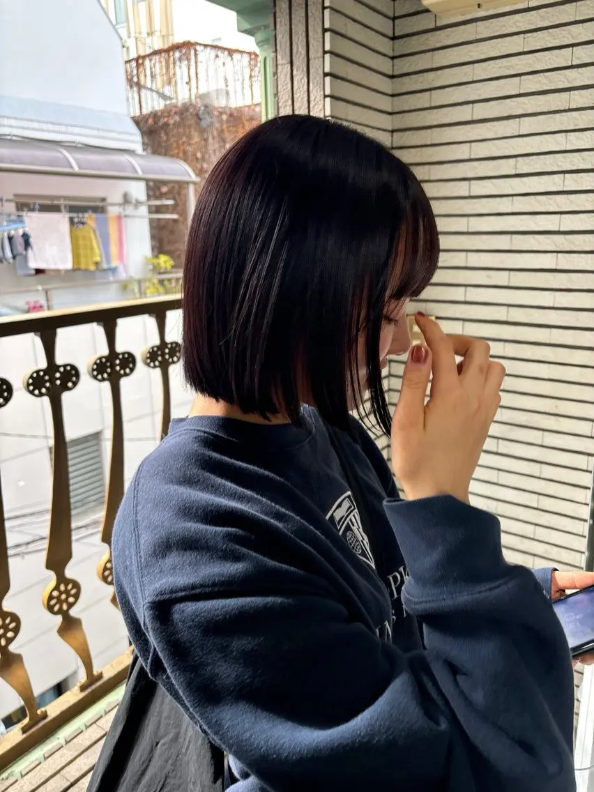 ショート カラー ラベンダーカラー カット ヘアカラー トリートメント レイヤーカット🎀 kanaのヘアスタイル
