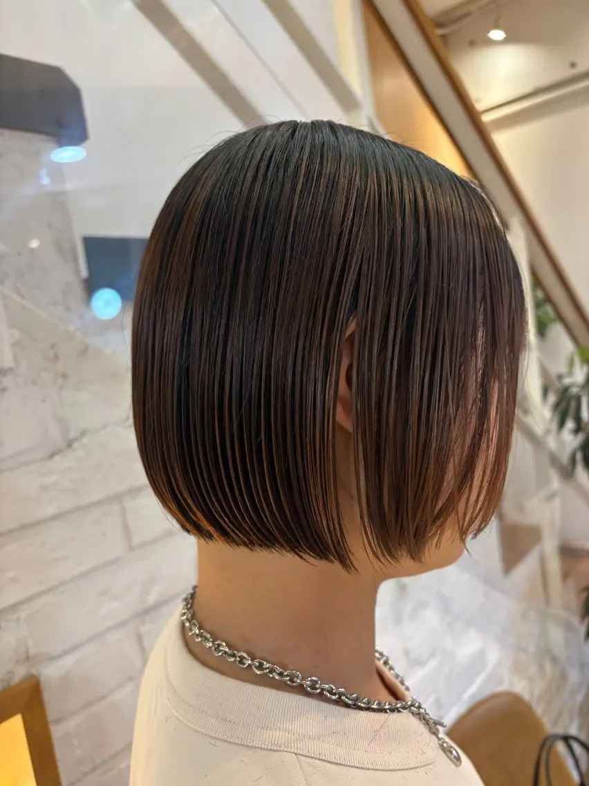 ショート ボブ ショート/ボブ/暖色 🍑おおしま くるみのヘアスタイル