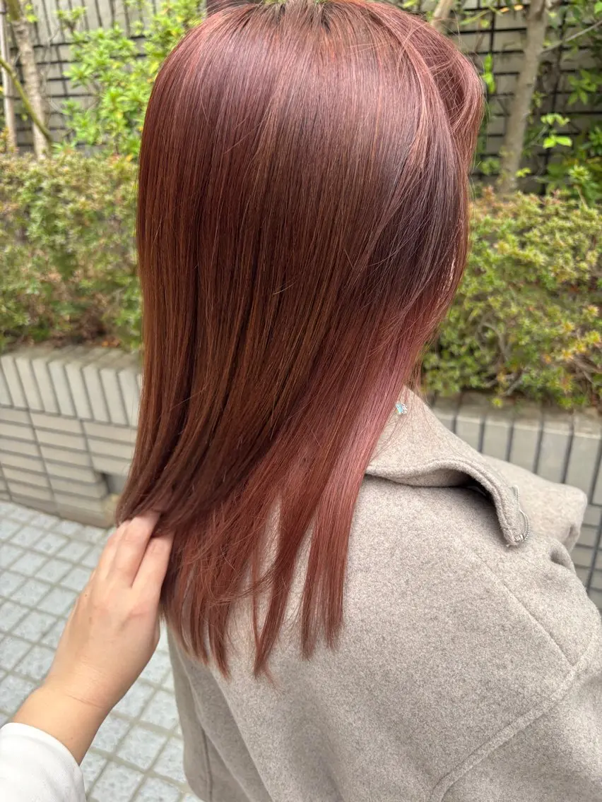 セミロング ヘアカラー トリートメント . kanokoのヘアスタイル