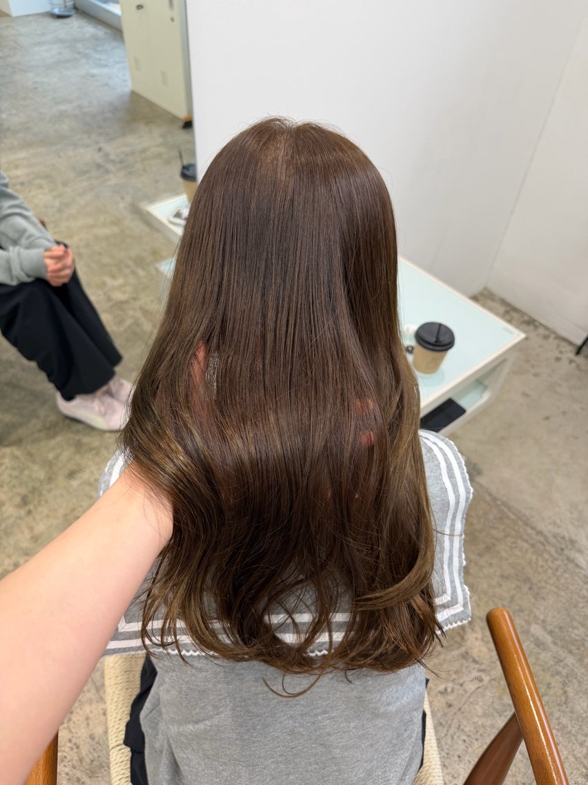 ロング カラー ベージュカラー カット ヘアカラー トリートメント 𝘚𝘶𝘻𝘶 𓂃𓈒𓏸のヘアスタイル