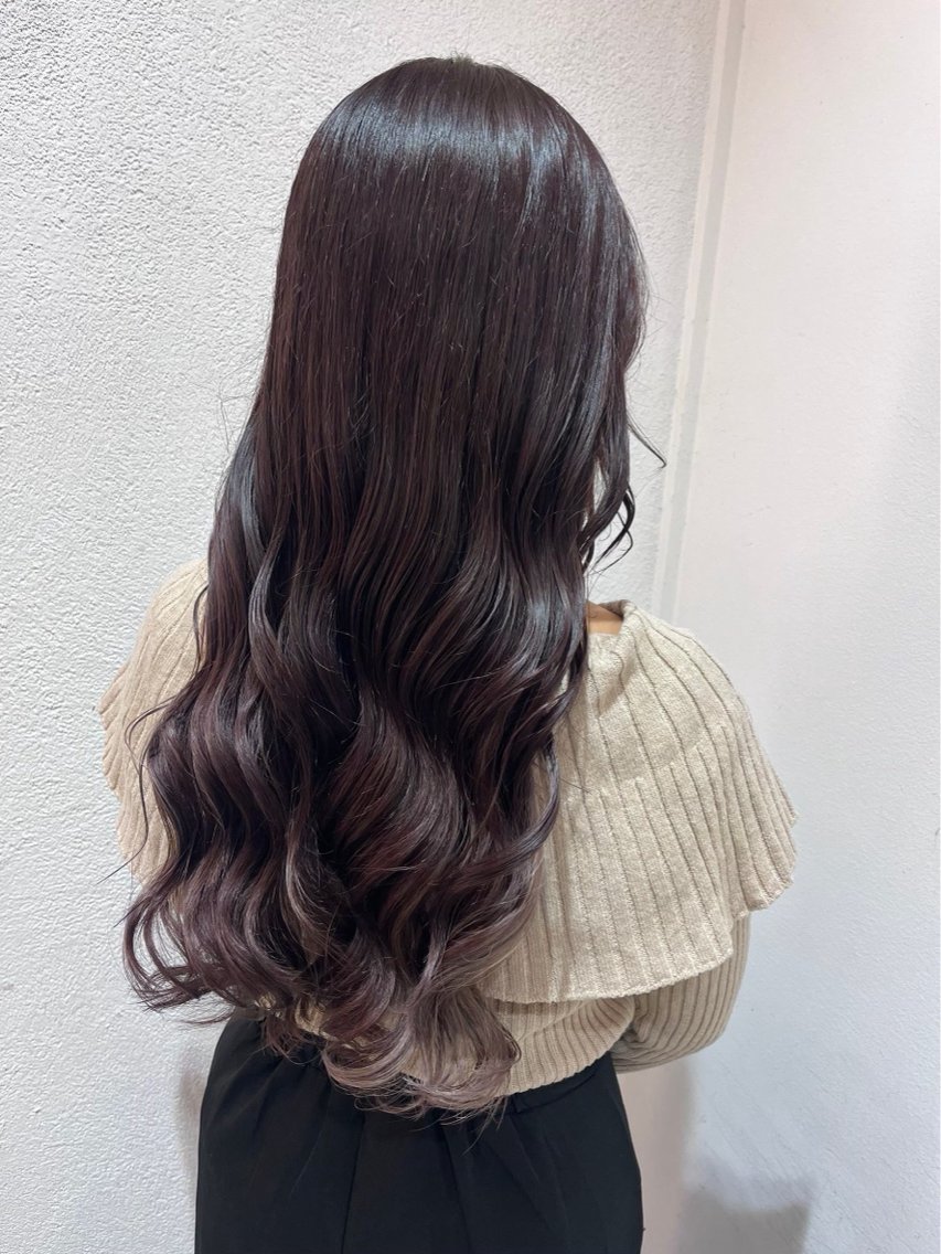 カラー ラベンダーカラー ピンクカラー カット ヘアカラー yui｜ カラーモデルのヘアスタイル